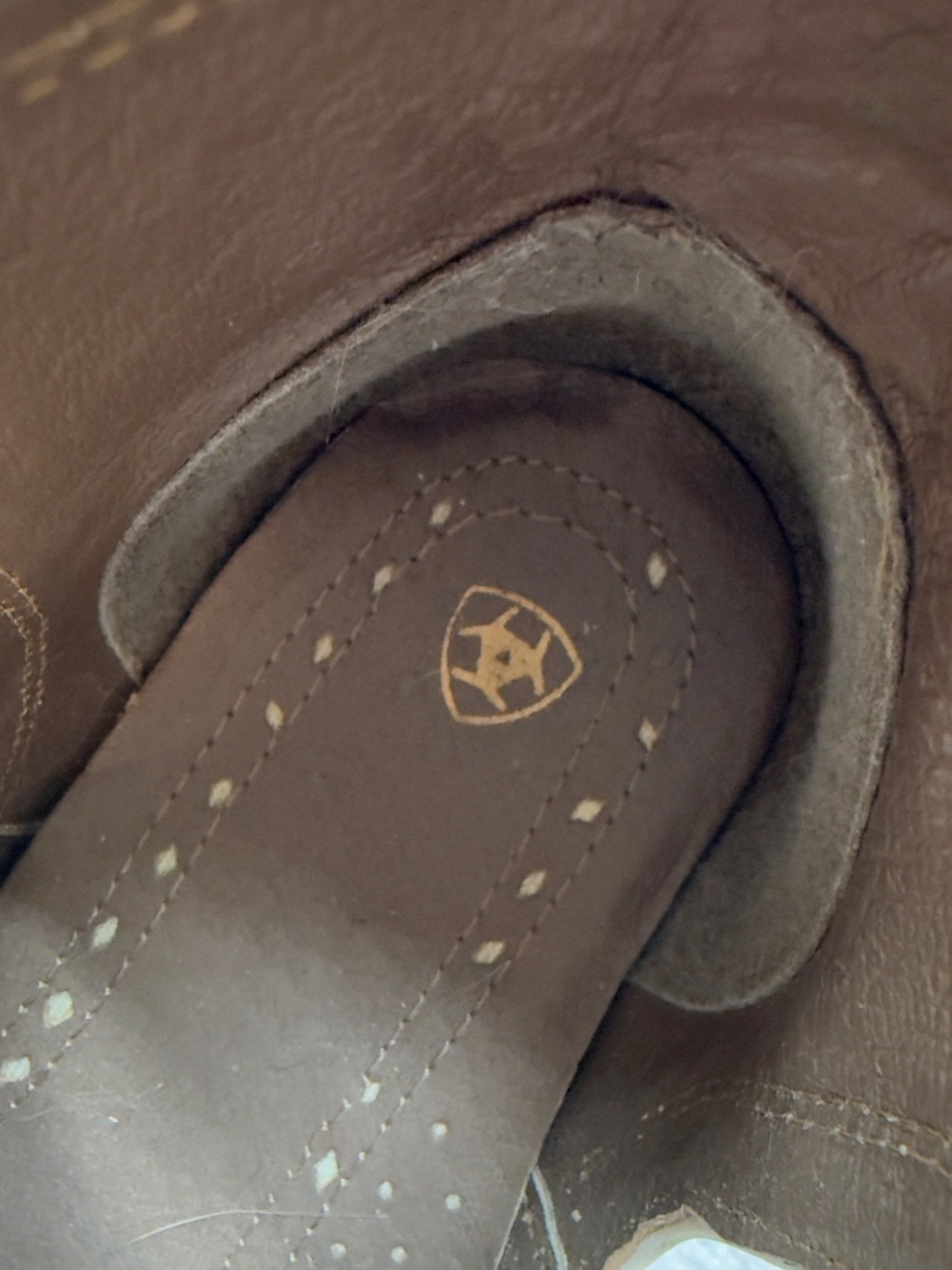 Ariat Cream Western Cutout Ankle Booties - Picture 7 of 9